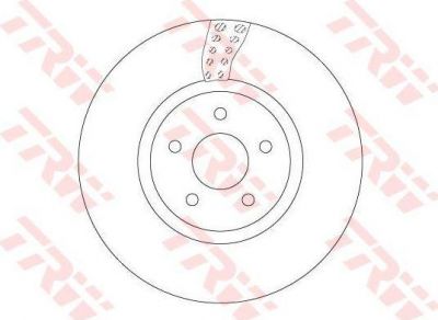 TRW DF6662S тормозной диск на FORD TRANSIT CONNECT фургон