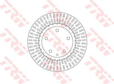 TRW DF6670 диск торм.зад. Audi A8 02-/VW Phaeton 280мм