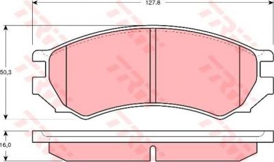 TRW GDB1005 Колодки диск. Primera 06.90-05.96 4106045E86 (571400J)
