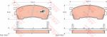 TRW GDB1139 Колодки передние MAZDA 626 1.8-2.5 (G5Y63323Z)