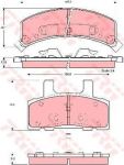 TRW GDB1273 GDB1273 Колодки диск. SUBURBAN, Tahoe, RAM 1500 10.87- 4746371