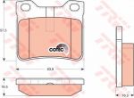TRW GDB1276 Колодки задние PEUGEOT 406 (425130)