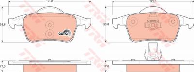 TRW GDB1389 Колодки задние VOLVO S60/S80/V70 (8634925)