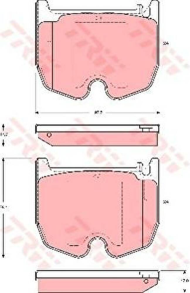 TRW GDB1541 GDB1541 Колодки торм пер MB W220/215/R230 01-
