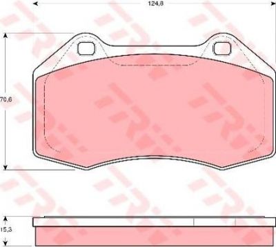 TRW GDB1606 Колодки диск. перед. RENAULT Megane II 2,0L 7701208218 (7701208218)