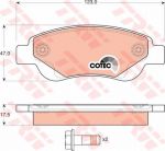 TRW GDB1633 Колодки передние PEUGEOT 107/CITROEN C1 (425327)