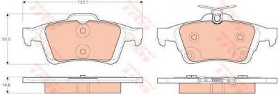 TRW GDB1938 Колодки тормозные задние FORD FOCUS II III MAZDA 3 OPEL VECTRA C VOLVO S40 (1683374)