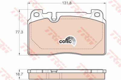 TRW GDB1974 Колодки передние AUDI A6/S6/A7/Q5 2.0TFSI/3.2TFSI/2.0TDI/3.0TDI 08- (8R0698151D)