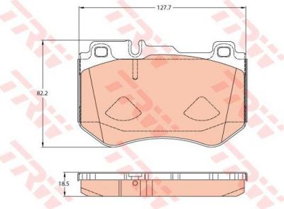 TRW GDB2078 GDB2078_колодки дисковые передние! MB W205 1.6-2.2i/D 13>