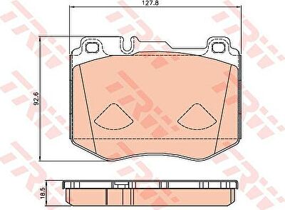 TRW GDB2081 Колодки торм. MB W204 14> передние к-т