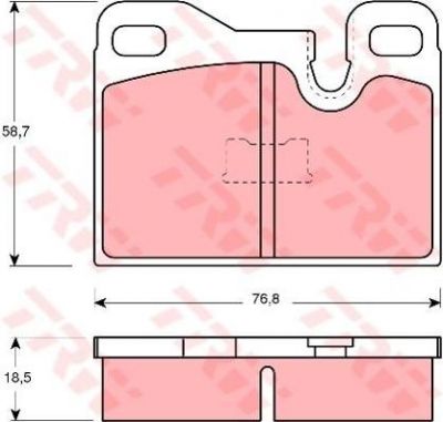 TRW GDB310 комплект тормозных колодок, дисковый тормоз на PORSCHE 928