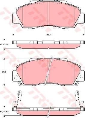 TRW GDB3196 GDB3196 Колодки тормозные Honda Integra R