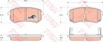 TRW GDB3370 Колодки задние KIA PICANTO BA1.0, 1.1 04-