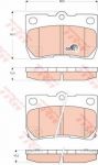 TRW GDB3399 Колодки задние LEXUS IS 200/GS 300 05- (446622190)