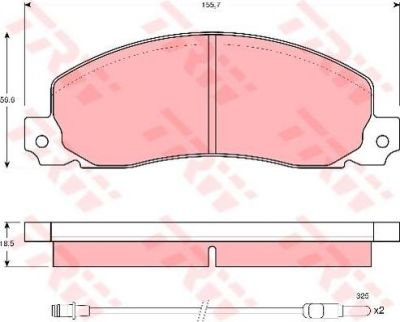 TRW GDB344 Колодки тормозные дисковые GDB344