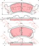 TRW GDB4002 GDB4002 Колодки диск. Pontiac Grand AM