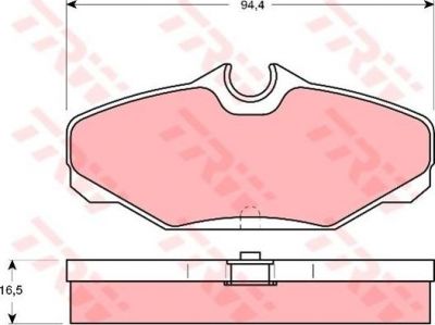 TRW GDB4062 комплект тормозных колодок, дисковый тормоз на FORD USA TAURUS (P5_)