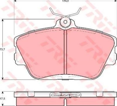 TRW GDB4063 комплект тормозных колодок, дисковый тормоз на FORD USA TAURUS Wagon (P5_)