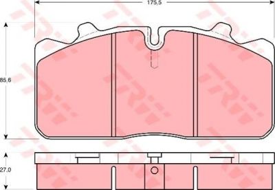 TRW GDB5069 Тормозные колодки