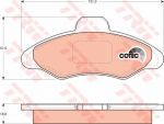 TRW GDB897 Колодки передние FORD Escort (1130751)