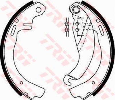 TRW GS6187 комплект тормозных колодок на OPEL KADETT D (31_-34_, 41_-44_)