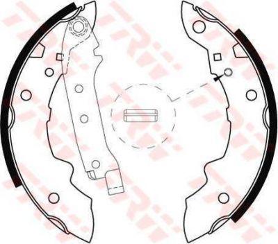 TRW GS8057 комплект тормозных колодок на RENAULT 5 (122_)