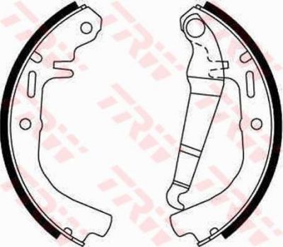 TRW GS8078 комплект тормозных колодок на OPEL MANTA B CC (53_, 55_)