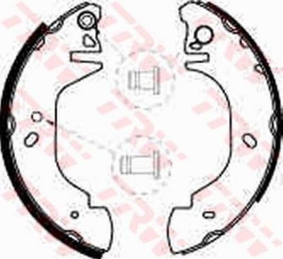 TRW GS8539 комплект тормозных колодок на FORD TRANSIT c бортовой платформой/ходовая часть (E_ _)