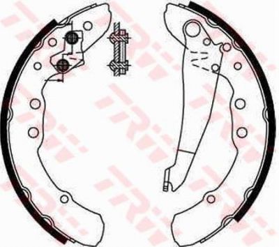 TRW GS8544 Колодки торм.бар.AUDI 100/80/VW CADDY/G2/G3/PASSAT 77-04 (357698525CX)