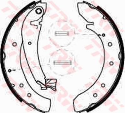 TRW GS8546 Колодки торм.бар.CITROEN JUMPER/FIAT DUCATO/PEUGEOT BOXER 94-02 (254x57) (4241.H5)