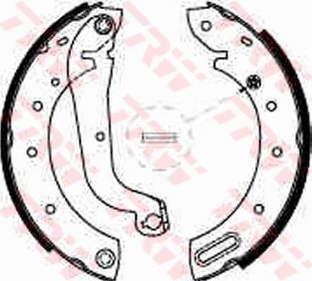 TRW GS8625 GS8625 Колодки тормозные барабан. Nissan Terrano II