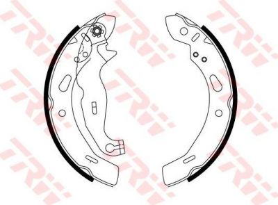 TRW GS8814 комплект тормозных колодок на FORD FIESTA VI