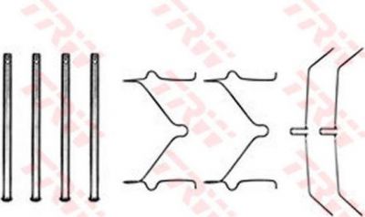 TRW PFK208 комплектующие, колодки дискового тормоза на TOYOTA HILUX II пикап (LN8_, RN5_, LN6_, YN6_, YN5_, LN5_, RN6_)