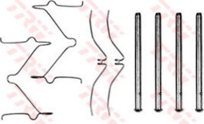 TRW PFK286 Пружины прижимные дисковых колодок к-т.с штифтами MAZDA 323 89-98 перед.