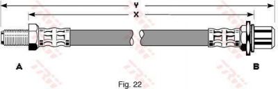 TRW PHB158 тормозной шланг на TOYOTA HIACE III фургон (YH7_, LH6_, LH7_, LH5_, YH5_, YH6_)