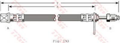 TRW PHB368 тормозной шланг на PEUGEOT 406 Break (8E/F)