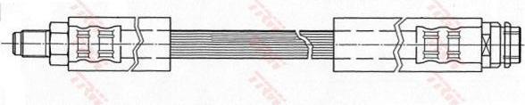 TRW PHB410 Шланг тормозной перед. MB A-class(W168) 1,4-1,7L 97-04 L=310mm (1684280335)