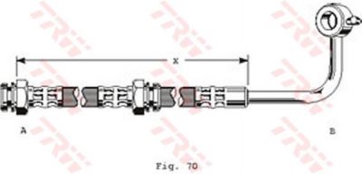 TRW PHD121 тормозной шланг на MAZDA 323 III Station Wagon (BW)