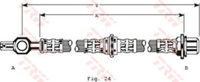 TRW PHD125 Шланг тормозной MAZDA 626 III 84-92 (G03143980)