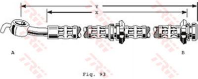 TRW PHD173 тормозной шланг на NISSAN SUNNY II купе (B12)