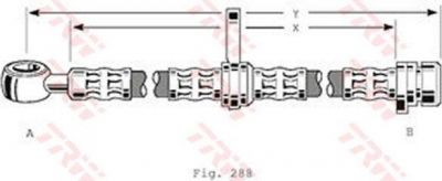 TRW PHD197 тормозной шланг на HONDA PRELUDE III (BA)