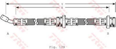 TRW PHD205 тормозной шланг на NISSAN 100 NX (B13)