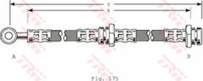 TRW PHD215 тормозной шланг на SUBARU IMPREZA универсал (GF)