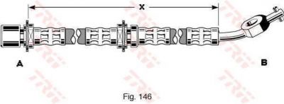 TRW PHD282 тормозной шланг на TOYOTA MR 2 I (AW1_)