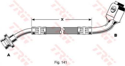 TRW PHD287 тормозной шланг на NISSAN PATHFINDER II (R50)