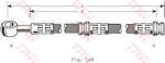 TRW PHD346 Шланг тормозной передний MITSUBISHI Carisma (M862414)