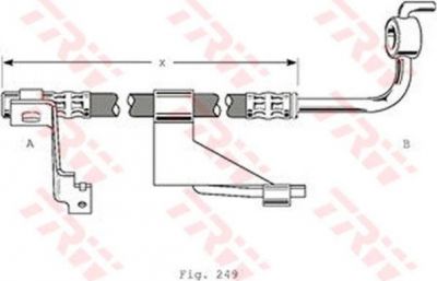 TRW PHD364 тормозной шланг на FORD ESCORT VII (GAL, AAL, ABL)