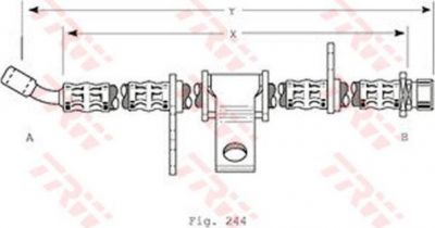 TRW PHD369 тормозной шланг на HONDA PRELUDE IV (BB)