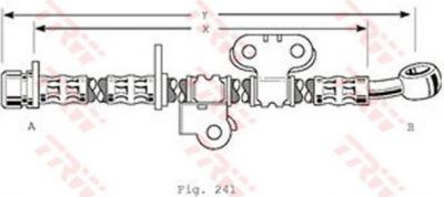 TRW PHD375 тормозной шланг на HONDA PRELUDE IV (BB)