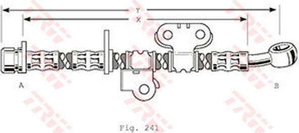 TRW PHD375 тормозной шланг на HONDA PRELUDE IV (BB)